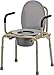 NOVA Medical Drop Arm Commode - Gray