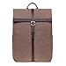 Produktbild KAUKKO Roll Top Rucksack Canvas Lässiger Tagesrucksack Laptop Schulrucksack fit 14" Notebook für Herren Damen, 30 * 15 * 40 cm, 18L (Khaki JNL-KS13-2-01)