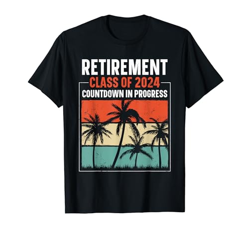 Retirement Class of 2024 Beach Countdown Tee Camiseta