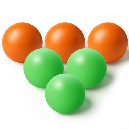 Image of Jenaai 6 Pack Arcade Ball Roll and Score Replacement Balls 2.48 Inch for Family Recreation Rooms, Ladder Toss, Outdoor Yard Replacement Balls for Arcade Ball Toss, Home Recreation Game