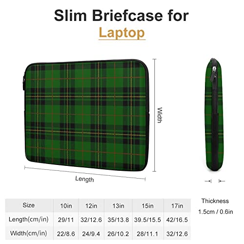 Funda Protectora para Laptop 10 pulgadas Tartan Verde miniatura 2