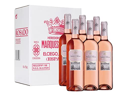Marques De Riscal Marqués - Vino Rosado Denominación Origen Calificada Rioja - Caja 6 Botellas X 750 Ml - Total 4500 Ml Marques De Riscal Marqués - Vino Rosado Denominación Origen Calificada Rioja - Caja 6 Botellas X 750 Ml - Total 4500 Ml