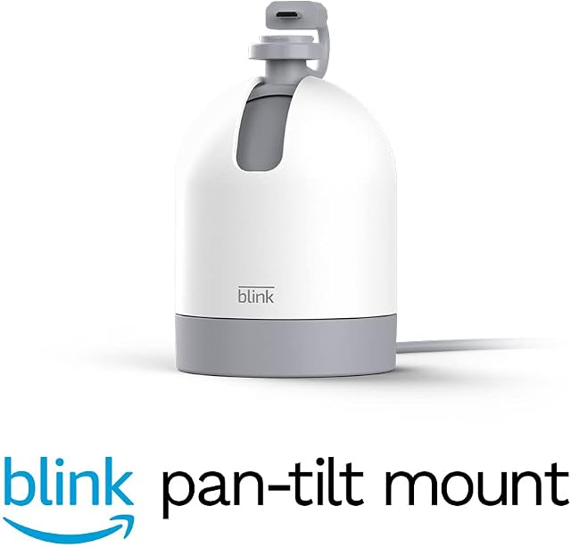 Blink Mini Pan-Tilt Mount | Rotating mount accessory for Mini indoor plug-in smart security camera (White)