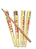 Raw Emperador Pre Rolled Classic Cones,4 packs and Raw Wood Poker with DeLaCruzV Sticker.