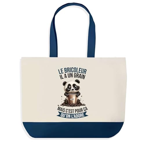 Sac de shopping panda bleu : fini les cabas fragiles pour vos provisions