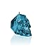 Produktbild Candellana Kerze mit Totenkopf, Blau-Metallic