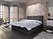 Produktbild MEB INTERIOR Bett mit Bettkasten Kontinentales Bett mit Bettzeugcontainer Doppel Boxspringbett mit Matratze Schlafzimmer Komplett Set Matratze Federkern - Sofia 1-140 X 200 - (Cosmic 97 140X200)