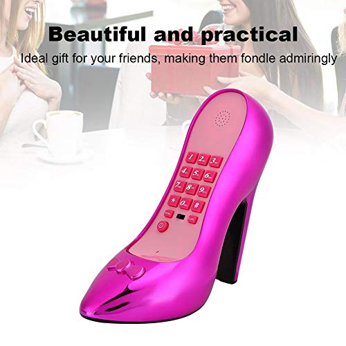 Telefone fixo de mesa, telefone fixo, telefone, moderno para escritório para casa,(Electroplating Vi