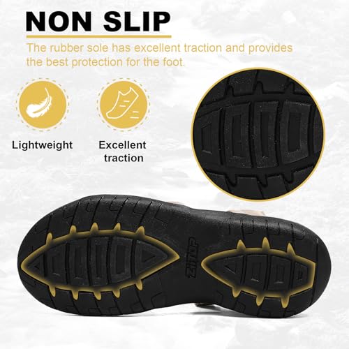 Womens Open Toe Hiking Sandal Women Slip On Sport Walking Sandal Straps with Arch Support Beach Vacation Casual Camping4
