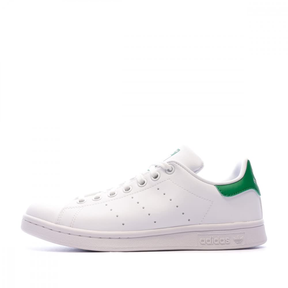 adidas Mixte enfant Stan Smith Sneaker, Cloud White Cloud White Green, 36 2/​3 EU