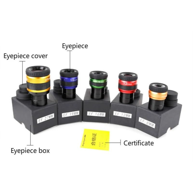 Ocular de 12mm acromático con súper gran angular de 70 grados para telescopio 4