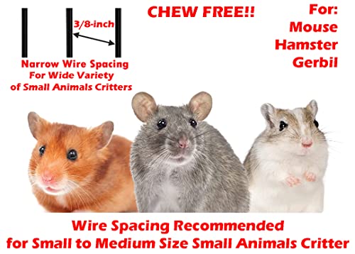 Large 30" Lx18 Wx24 H Chew Proof Multi-Level For Exotics Small Animal Critter Cage #TOP1