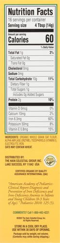 Earth'S Best 1-244 Organic Baby Food, Whole Grain Oatmeal Cereal thumb #12
