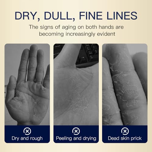 Generic Anti-Aging Collagen Hand Cream for Women ＆ Men, Working Hand Cream for Dry Cracked Hands, Fast Repair Lotion Travel Size for All Skin Types, Crema Para Manos Resecas, 2PCS