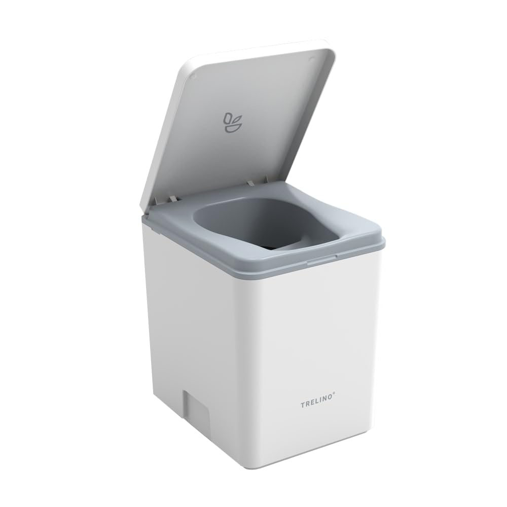 TRELINO EVO L, 39 x 33 x 43 cm, baño seco con Separador, WC portátil para Camping y Uso al Aire Libre, Inodoro seco para Furgonetas y autocaravanas, sin Agua ni Productos químicos