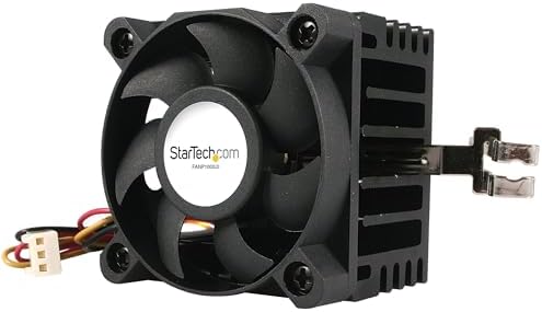 StarTech.com 50mmx50mmx41mm Socket 7/370 CPU Cooler Fan w/ Heatsink and TX3 and LP4 (FANP1003LD) - Processor cooler - (for: Socket 370, Socket 7) - aluminum - 50 mm - black