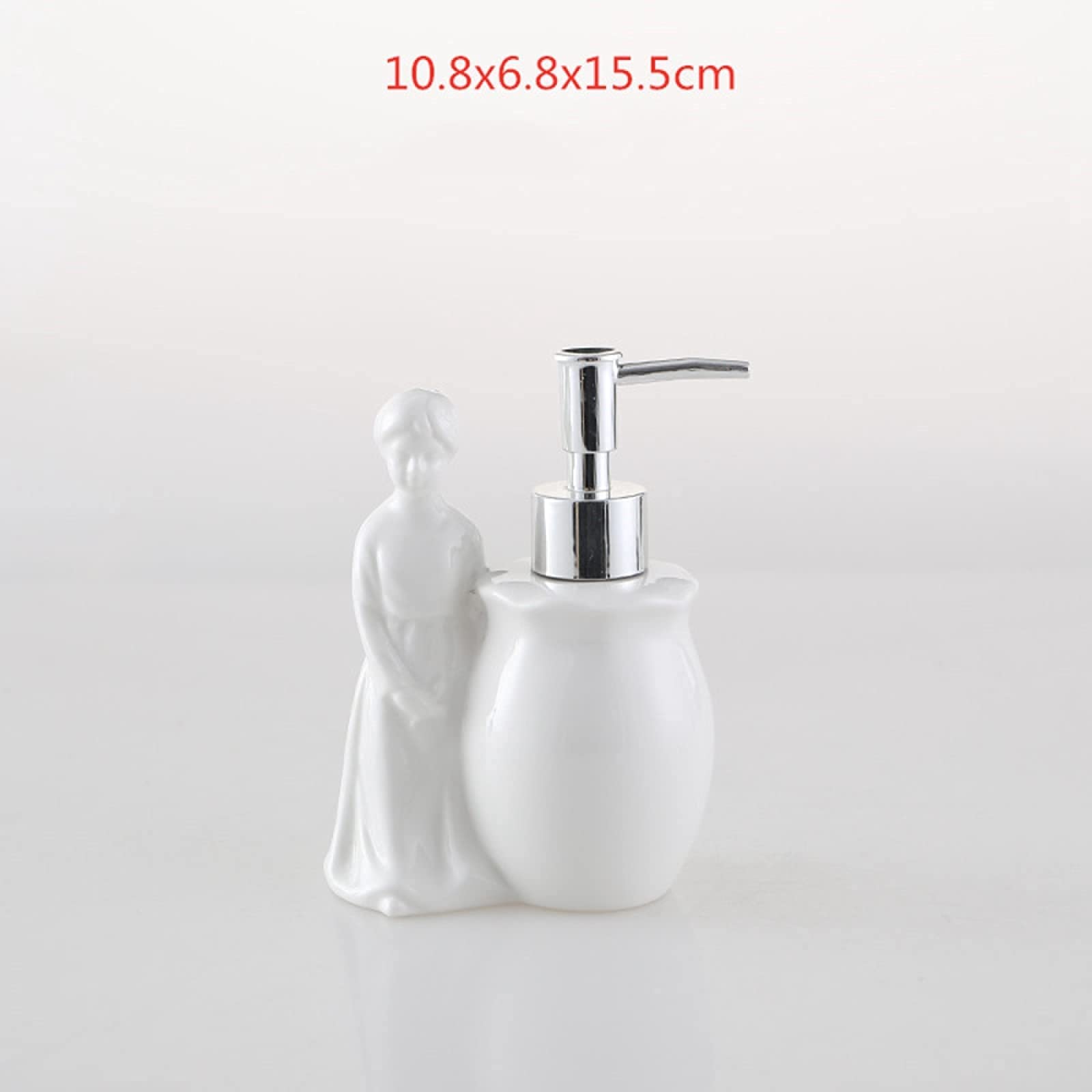 Dispenser per sapone liquido in ceramica decorato a mano – Stampe Romagnole