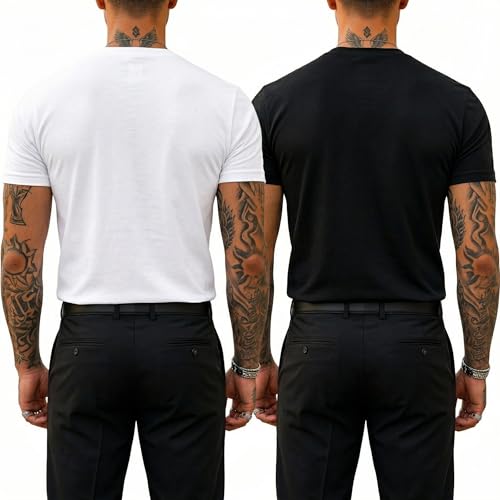 Image of T Shirt For Man | Men T-Shirts | Tshirt For Man Solid Cotton Blend Half Sleeve Regular Men Round Neck Tshirts | T-Shirts | Stylish | Gym Wear For Workout | T-Shirt | Crew Neck | Multi-Colored