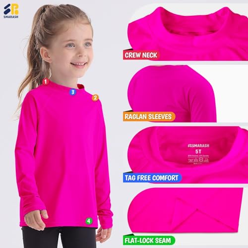 Image of Boys Rash Guard Swim Shirts Long Sleeve UPF 50+ Swimwear Toddler Kids Sun Protection SPF Water Surfing Swimming Shirts 0-16Y