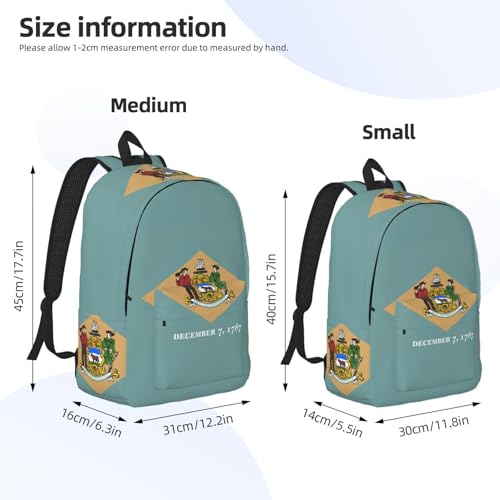 Sac à dos voyage femme motif Delaware grand compartiment PC portable