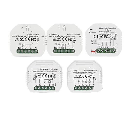 Interruptor inteligente modulo rele 1 gang para control de iluminacion domotica 2