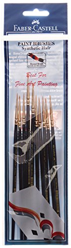 Faber-Castell PAINT BRUSH – SYNTH HAIR ROUND SIZE 000 PK-10
