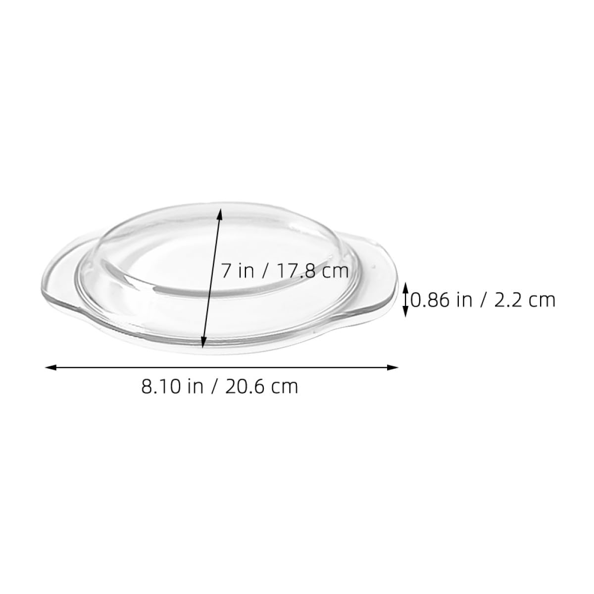 FOMIYES Hitzebeständige Mikrowellenabdeckung mit Dampfgarfunktion aus Glas 2 Stück Spülmaschinenfest Transparenter Spritzschutzdeckel 17,8cm für Mikrowelle und Backofen