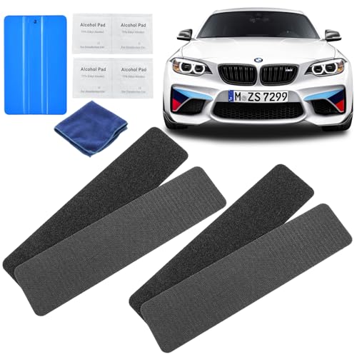 Klett Kennzeichenhalter Nummernschildhalter Rahmenlos 2 Paar - Einfach zu Montieren, Wetterfest - Rahmenlose Kennzeichenhalter Österreich & Deutschland