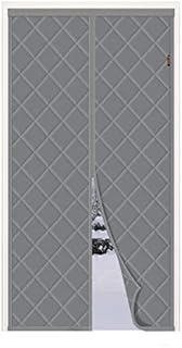 MAGZO Magnetic Thermal Insulated Door Curtain 70 X 200 cm, Windproof Heat-remaining Energy-Saving Self-Sealing Door Screen, Grey