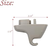 Vista 3 de RLB-HILON Clip para visera solar compatible con Dodge Ram 1500 2500 3500 4500 5500 2009-2021, clip de retención para visera solar 1HS09BD1AA