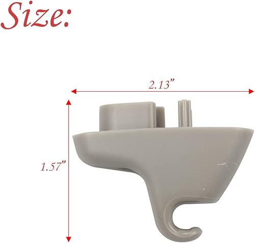 Miniatura 3 de RLB-HILON Clip para visera solar compatible con Dodge Ram 1500 2500 3500 4500 5500 2009-2021, clip de retención para visera solar 1HS09BD1AA, color