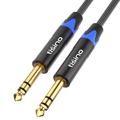 Tisino Cable TRS de 1/4 Pulgadas, Equilibrado de Audio Estéreo