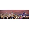 Seattle Skyline UNFRAMED PRINT Poster Photo Dusk Color City Downtown 11.75 inches x 36 inches Rainier Photographic Panorama Picture Standard Size
