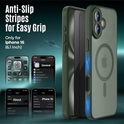 Image of Symcele Designed for iPhone 16 Case, Alpine Green