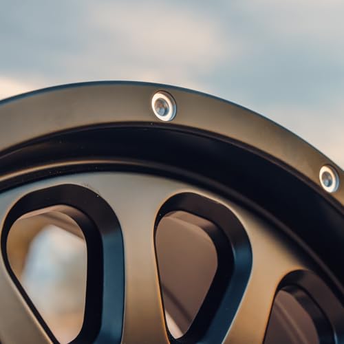 Image of RockTrix RT111 15in Wheel 15x7, 4x156 Bolt Pattern, 4+3 offset, ATV UTV SxS Rim, Compatible with Polaris Sportsman RZR Ranger Ranger Crew, 4 /156 Matte Black