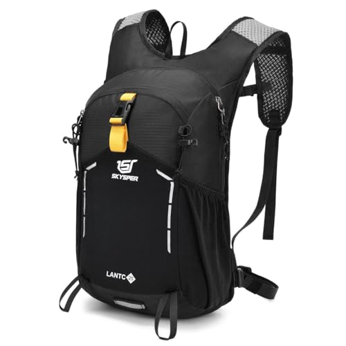SKYSPER Mochila de Senderismo 25L Ligero Transpirable Mochila para Excursiones Mochila de Viaje para Deportes al Aire Libre Trekking Ciclismo