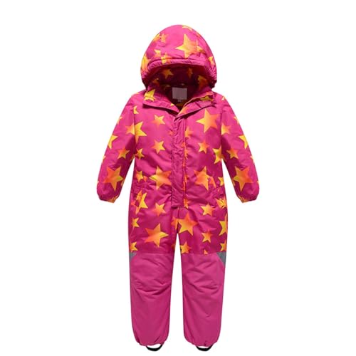 Girls Boys Snow Suit Kids One-piece Snowsuits Waterproof Jumpsuits Winter Outdoor Overalls Snowboarding Ski Suits