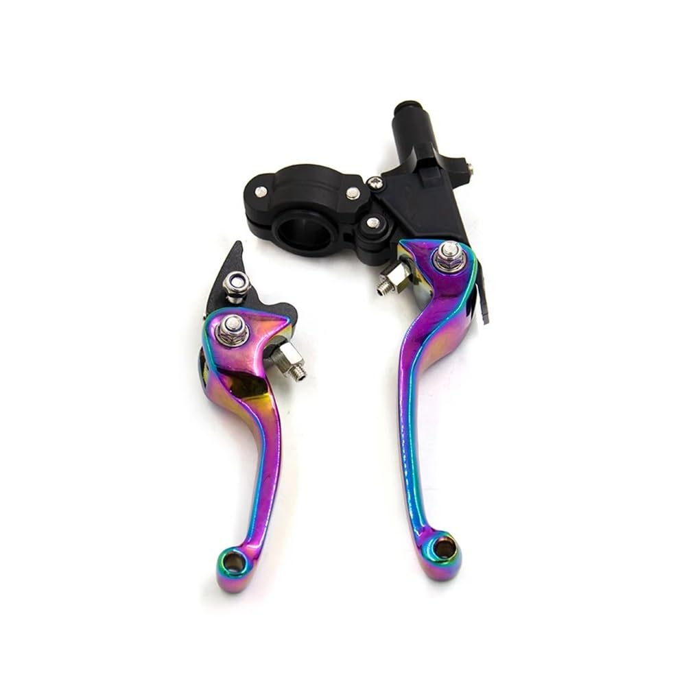 Vghkdfcfh Colorful Motorcycle Clutch Lever 22Mm Universal Motorcycle Brake Clutch Levers For Cnc Asv Motorbike Door Handle For Crf Yz Yzf Xr Exc Klx Rmz 125 250 450 250R(Colorful)