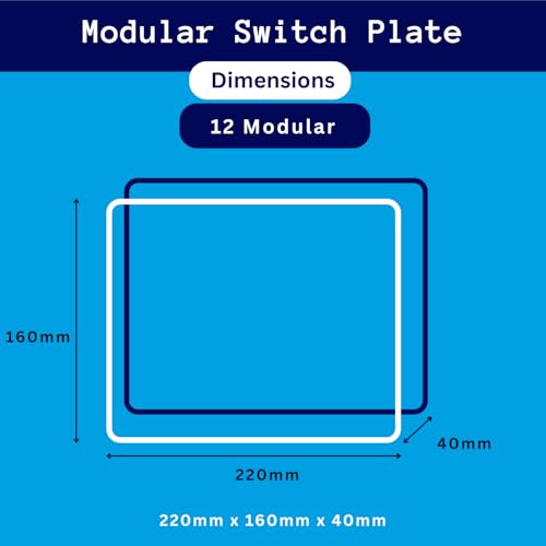 Image of Smarteefi Touch 8 Port Modular WiFi Smart Switch Board, 7 Smart Switch, 1 Smart Plug, Compatible with Alexa & Google Home, Black (Size: 12M (220mmx160mmx40mm))