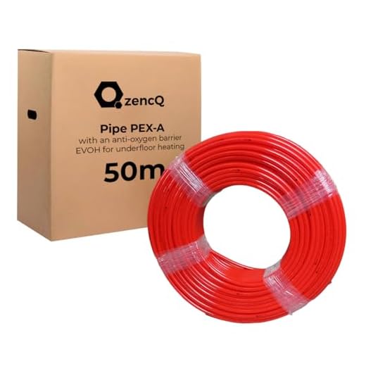 ZencQ Tubo calefactor de seguridad PE-Xa para calefacción por suelo radiante, 16 x 2 mm, tubo multicapa con barrera de oxígeno (50 m)