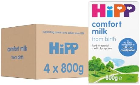 HiPP Comfort Baby Milk Powder Formula, From Birth, 800g (Pack of 4)