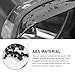 Qurbuns 2 PCS Car Rear View Mirror Rain Visor Guard, Rearview Rain Eyebrow Shield, Car Mirror Rain Protector, Universal for Cars, Trucks and SUVs (Black)