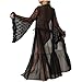 Robes,Womens Sexy Maxi Sheer Mesh Robe Fashion Heart Printed Bell Sleeves Silk Bathrobe Elegant Lace Trim Bride Party Robes