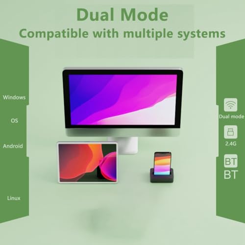 Mini mause double usage rechargeable dual mode horizontal vertical sans fil - 3