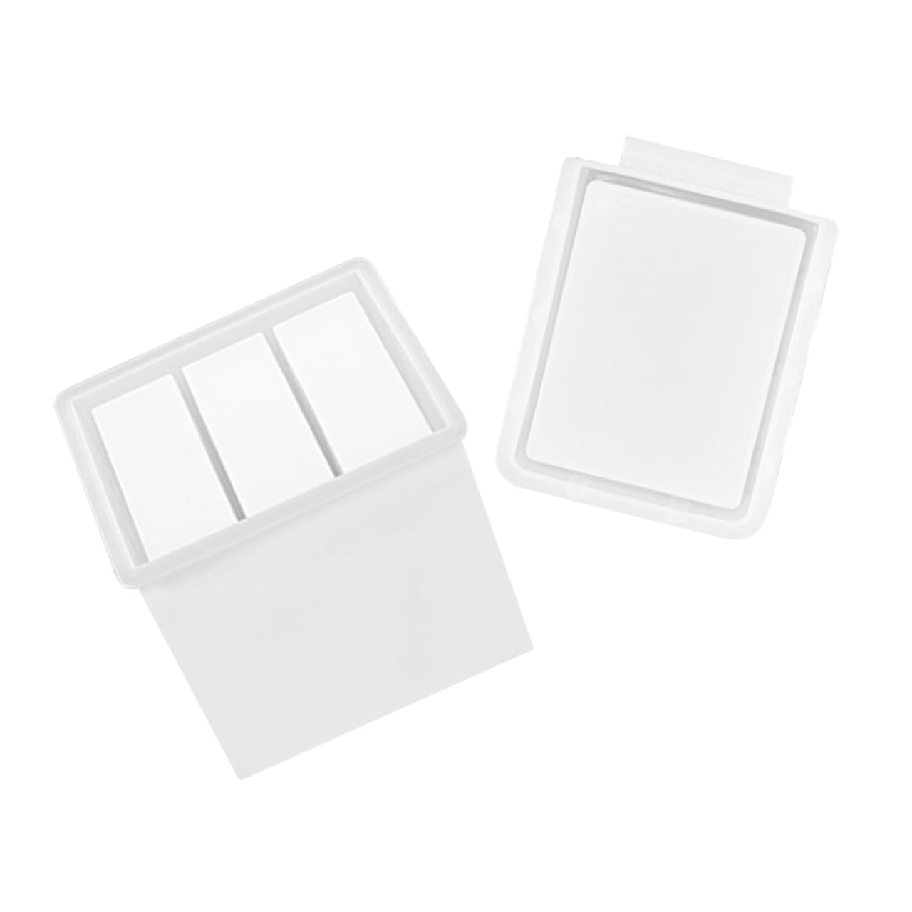 jojofuny 2 Set Silicone per Stampo Fai da Te per Box Portaoggetti Materiale Flessibile e Riutilizzabile per Creazioni e Creativo