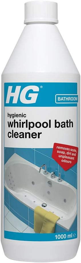 HG Hygienic Whirlpool Bath Cleaner, Naturally Formulated Jetted Bath Spa & Hot Tub Cleaner ...