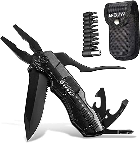 BIBURY 5 in 1 Foldable Pliers Multitool