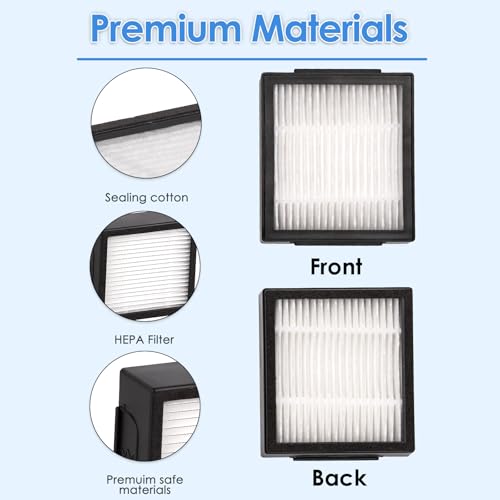 Image of (20 Pack) Combo 10 Max Replacement Parts Compatible with iRobot Roomba Combo j7 / Combo j7+ / Comboj9+ / Combo 10 Max Robot Vacuum, 8 HEPA Filters, 8 Side Brushes, 2 Sets Roller Brushes