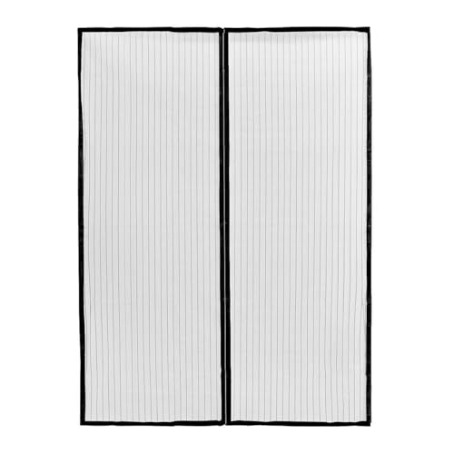 Tenda Zanzariera Magnetica Calamitata Nera Universale Porta Finestra Anti Insetti Mosche 100x160 Cm