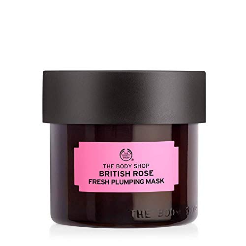 The Body Shop British Rose Fresh Plumping Mask, For Dehydrated Skin, Vegan, 2.6 OZ